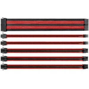Cooler Master Sleeved Extension Cable Kit Rouge/Noir